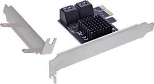 InLine PCIe Interface Card, 4X SATA 6Gb/s, Hot Swap, NCQ, Marvell Chipset, for SSD and HDD Expansion, Compatible with PCIe x1-x16, 76617M InLine PCIe Interface Card, 4X SATA 6Gb/s, Hot Swap, NCQ, Marvell Chipset, for SSD and HDD Expansion, Compatible with PCIe x1-x16, 76617M