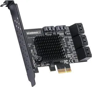 PCIE to 8Port SATA3.0 Controller Expansion Board 8-Port SATA3.0 Interface Expansion Card 88SE92xx+JMB5XX Expansion Board PCIE to 8Port SATA3.0 Controller Expansion Board 8-Port SATA3.0 Interface Expansion Card 88SE92xx+JMB5XX Expansion Board