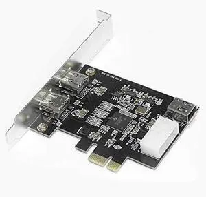PCIe 1394A Firewire Expansion Card with 1 Internal and 2 External Ports PCIe 1394A Firewire Expansion Card with 1 Internal and 2 External Ports
