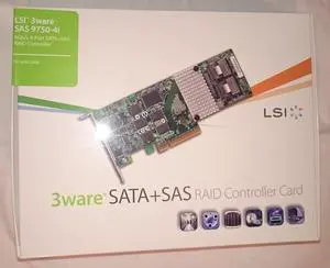 4-Port Int., 6GB/S Sata+SAS, Pcie 2.0, 512MB; in The Box: 3WARE SAS 9750-4I, On 4-Port Int., 6GB/S Sata+SAS, Pcie 2.0, 512MB; in The Box: 3WARE SAS 9750-4I, On