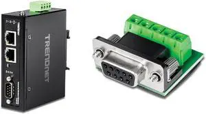 BUNDLE: TRENDnet 1-Port Fast Ethernet Industrial Modbus Gateway, TI-M12 + TRENDnet RS232 to RS422 RS485 Converter Adapter, Serial Port Data Converter, TI-S100 BUNDLE: TRENDnet 1-Port Fast Ethernet Industrial Modbus Gateway, TI-M12 + TRENDnet RS232 to RS422 RS485 Converter Adapter, Serial Port Data Converter, TI-S100