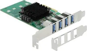 Delock PCI Express x4 Card to 4X External USB 3.0 Quad Channel Delock PCI Express x4 Card to 4X External USB 3.0 Quad Channel