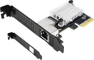 10G PCIe Network Card with Single Port PCIe 4.0 X1 RJ45,10 Gigabit Ethernet Adapter with Realtek8127(PXE) Multi-Gigabit Network Speeds 10G/5G/2.5G/1Gbps for Servers PCs Windows Linux 10G PCIe Network Card with Single Port PCIe 4.0 X1 RJ45,10 Gigabit Ethernet Adapter with Realtek8127(PXE) Multi-Gigabit Network Speeds 10G/5G/2.5G/1Gbps for Servers PCs Windows Linux