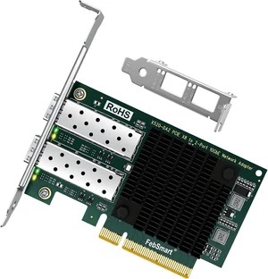 PCIE x8 Interface to 2X 10GbE SFP+ Optical Port Network Adapter for Desktop PC, Intel 82599ES 2X 10Gb/s Ethernet Controller, 10GbE PCIE NIC Card for Gaming, 10Gb/s SFP+ PCIE LAN Adapter (X520-DA2) PCIE x8 Interface to 2X 10GbE SFP+ Optical Port Network Adapter for Desktop PC, Intel 82599ES 2X 10Gb/s Ethernet Controller, 10GbE PCIE NIC Card for Gaming, 10Gb/s SFP+ PCIE LAN Adapter (X520-DA2)
