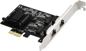 Gigabit Ethernet Card PCIE to RJ45 Desktop RTL8125B Networking Card 10/100/1000/25000Mbps Gigabit Ethernet for PC Gigabit Ethernet Card PCIE to RJ45 Desktop RTL8125B Networking Card 10/100/1000/25000Mbps Gigabit Ethernet for PC