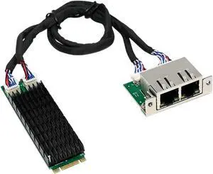 Two Gigabit Ethernet PCIe Networking Card with i210AT Controller B+M Keys Interfaces for Fast Speed Data Transfer Two Gigabit Ethernet PCIe Networking Card with i210AT Controller B+M Keys Interfaces for Fast Speed Data Transfer