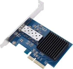 10Gbps PCIe X4 NIC Card, Fiber Optic Network Card with Single SFP Port, Support for Server Workstation, IEEE 802.3ae 10GBASE LR SR 10Gbps PCIe X4 NIC Card, Fiber Optic Network Card with Single SFP Port, Support for Server Workstation, IEEE 802.3ae 10GBASE LR SR