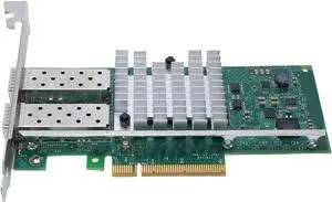 10Gbps SFP Plus Network Card, PCI Express X8 Ethernet Adapter with 2 Ports and 82599 Chipset, for Server and Virtual Machine 10Gbps SFP Plus Network Card, PCI Express X8 Ethernet Adapter with 2 Ports and 82599 Chipset, for Server and Virtual Machine