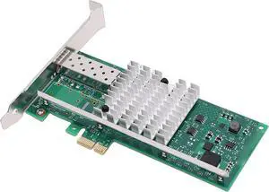 ASHATA 10GB PCI E X1 Network Card, Ethernet Adapter Card, for 82599EN Chip PCB Ethernet Fiber Network Module, SFP + x1 Interface ASHATA 10GB PCI E X1 Network Card, Ethernet Adapter Card, for 82599EN Chip PCB Ethernet Fiber Network Module, SFP + x1 Interface