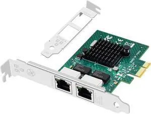 1 Gb PCI-E Network Card with Broadcom BCM5720,10/100//1000mbps Dual Ports Network Adapter PCI Express Low Profile,Full Height Bracket Ethernet Card for Desktop PC,Server,Industrial PC 1 Gb PCI-E Network Card with Broadcom BCM5720,10/100//1000mbps Dual Ports Network Adapter PCI Express Low Profile,Full Height Bracket Ethernet Card for Desktop PC,Server,Industrial PC