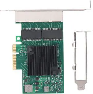 Gigabit PCIe X4 Network Card with BCM5719, 4 Port 1000Mbps Ethernet Adapter, with 8 LED Indicators for Desktop, PC Workstation, and Server Gigabit PCIe X4 Network Card with BCM5719, 4 Port 1000Mbps Ethernet Adapter, with 8 LED Indicators for Desktop, PC Workstation, and Server