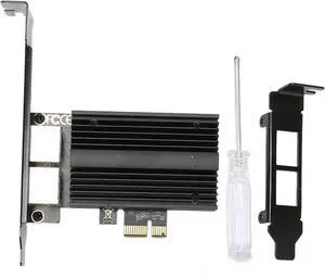 PCIe Network Card 2.5Gbps Dual Port I226-V Chip Gigabit Ethernet Adapter RJ45 LAN Card for Desktop Server PC Aluminum Alloy Includes Low Profile Bracket PCIe Network Card 2.5Gbps Dual Port I226-V Chip Gigabit Ethernet Adapter RJ45 LAN Card for Desktop Server PC Aluminum Alloy Includes Low Profile Bracket