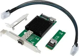 M.2 10G Server Network Card M.2 M X520-DA1 10G SFP+ Fiber Optic Industrial Computer Server Network Card JL82599EN Chip M.2 10G Server Network Card M.2 M X520-DA1 10G SFP+ Fiber Optic Industrial Computer Server Network Card JL82599EN Chip