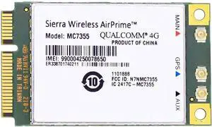 MC7355 3G 4G LTE/HSPA+ GPS 100Mbps Module Mini PCI-E WWAN Card Unlocked (MC7355) for AT&T MC7355 3G 4G LTE/HSPA+ GPS 100Mbps Module Mini PCI-E WWAN Card Unlocked (MC7355) for AT&T