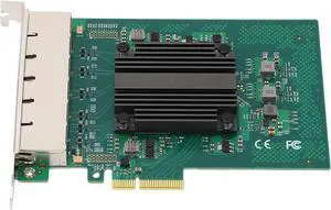 Gigabit PCIe Network Card, 6 RJ45 Ports Ethernet Adapter with I350 Chip for Desktop PC, Supports 7 8 8.1 10, Server 2012 2008 2016, Freebsd, VMWare ESXi Gigabit PCIe Network Card, 6 RJ45 Ports Ethernet Adapter with I350 Chip for Desktop PC, Supports 7 8 8.1 10, Server 2012 2008 2016, Freebsd, VMWare ESXi