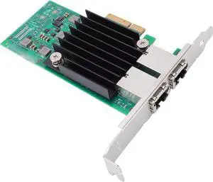 10Gb PCIe Network Card, Dual RJ45 Ports Ethernet LAN Adapter, PCI Express 3.0 X4 Server Network Card for Data Centers 10Gb PCIe Network Card, Dual RJ45 Ports Ethernet LAN Adapter, PCI Express 3.0 X4 Server Network Card for Data Centers