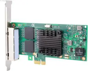 Yunseity PCI Express Network Card, Support for 350AM4 Chip 4 RJ45 Ports 1GbE PCIE 2.1 X1 Network Adapter with Low Profile Brackets, for Server Desktop PC Industrial Applications Yunseity PCI Express Network Card, Support for 350AM4 Chip 4 RJ45 Ports 1GbE PCIE 2.1 X1 Network Adapter with Low Profile Brackets, for Server Desktop PC Industrial Applications