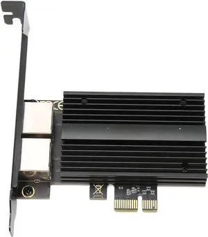 2.5G PCIe Network Card, I226 V Chip Dual Port Gigabit Ethernet Card with Low Profile Bracket, for Server Desktop Gaming Laptop s 7/8/10/11 OS X 2.5G PCIe Network Card, I226 V Chip Dual Port Gigabit Ethernet Card with Low Profile Bracket, for Server Desktop Gaming Laptop s 7/8/10/11 OS X
