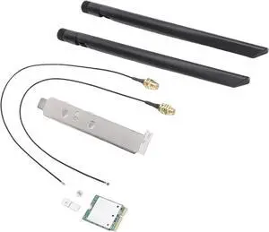 SUNGOOYUE WiFi 7 Wireless Card, QCNCM865 M.2 Module with 2x2 External Antennas and 4K QAM for 11, Supports 2.4GHz 5GHz 6GHz Triple Band 5.8Gbps Technology SUNGOOYUE WiFi 7 Wireless Card, QCNCM865 M.2 Module with 2x2 External Antennas and 4K QAM for 11, Supports 2.4GHz 5GHz 6GHz Triple Band 5.8Gbps Technology