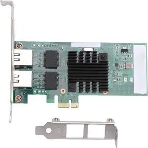 Zyyini Dual Port Gigabit PCIe Network Card, 1Gbps Ethernet Adapter with 82571 Controller, 2 RJ45 Ports 10 100 1000Mbps, for Wins, Linux, VMware Zyyini Dual Port Gigabit PCIe Network Card, 1Gbps Ethernet Adapter with 82571 Controller, 2 RJ45 Ports 10 100 1000Mbps, for Wins, Linux, VMware