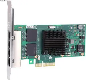 Gigabit Ethernet Network Card, 4 Port PCIe Network Adapter with 350AM4 Chipset and Low Profile Bracket, for Desktop PC Server Industrial Application Gigabit Ethernet Network Card, 4 Port PCIe Network Adapter with 350AM4 Chipset and Low Profile Bracket, for Desktop PC Server Industrial Application