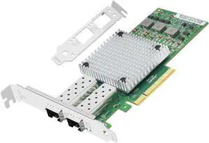 10Gb Dual SFP+ Port Network Card with Broadcom BCM57810S Chip,PCIE X8 2 Optical Ports Fiber Network Interface Controller for Industrial Personal Computer,Server 10Gb Dual SFP+ Port Network Card with Broadcom BCM57810S Chip,PCIE X8 2 Optical Ports Fiber Network Interface Controller for Industrial Personal Computer,Server