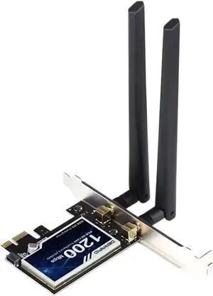 5400Mbps WiFi 6 PCIE WiFi Adapter Wireless Network Card 5.2 Tri-Band 2.4G/5G/6Ghz 802.11AX/AC for Windows 7/8/10/11 5400Mbps WiFi 6 PCIE WiFi Adapter Wireless Network Card 5.2 Tri-Band 2.4G/5G/6Ghz 802.11AX/AC for Windows 7/8/10/11