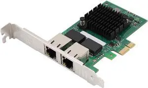 SUNGOOYUE I350 AM2 PCIE Gigabit Network Card, Dual Port Ethernet Server Adapter with RJ45 Connectors, for Ethernet Controller I350 AM2 SUNGOOYUE I350 AM2 PCIE Gigabit Network Card, Dual Port Ethernet Server Adapter with RJ45 Connectors, for Ethernet Controller I350 AM2