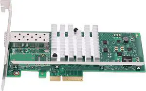 10GB PCI E X4 Network Card Adapter, Single SFP Port Ethernet Card with 82599EN Controller, Support for Server VMware ESXi 10GB PCI E X4 Network Card Adapter, Single SFP Port Ethernet Card with 82599EN Controller, Support for Server VMware ESXi