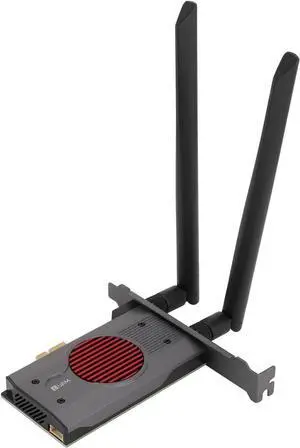 Network Card,3 Band 8774Mbps PCIe Network Card with 2 High Gain Antennae for Linux PC Network Card,3 Band 8774Mbps PCIe Network Card with 2 High Gain Antennae for Linux PC