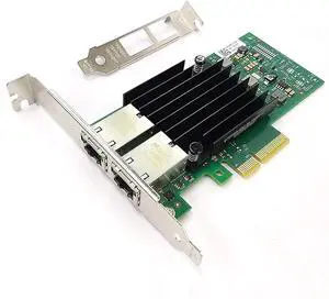 Dual Port 10GbE RJ-45 PCI-Express X4 Gigabit Ethernet Server Adapter Network Interface Controller Card Compare to X550-T2 Dual Port 10GbE RJ-45 PCI-Express X4 Gigabit Ethernet Server Adapter Network Interface Controller Card Compare to X550-T2