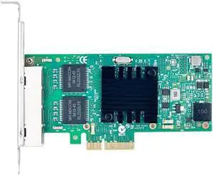 4-Port Gigabit Network Card, PCIe x4, RJ45 Ethernet Adapter, 1Gb/s I350AM4 Chipset 4-Port Gigabit Network Card, PCIe x4, RJ45 Ethernet Adapter, 1Gb/s I350AM4 Chipset