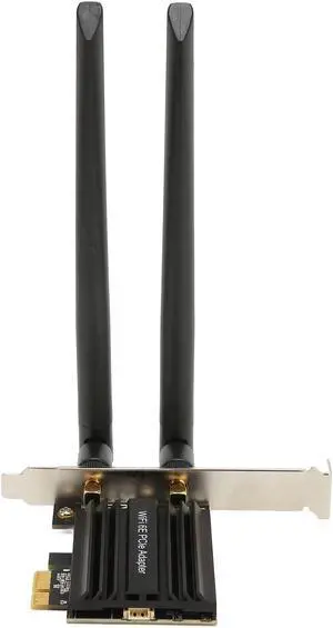 Wireless WiFi Card, 6E PCIE Slot 5.2 Wireless Network Card 5GHZ 6GHZ 2.4GHZ Triple Band High Speed PCI Express Adapter for Desktop Computer Wireless WiFi Card, 6E PCIE Slot 5.2 Wireless Network Card 5GHZ 6GHZ 2.4GHZ Triple Band High Speed PCI Express Adapter for Desktop Computer