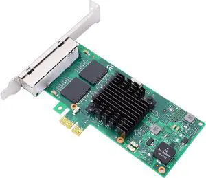 SUNGOOYUE PCI Express Network Card, 4 RJ45 Ports PCIE 2.1 X1 Network Adapter with Low Profile Brackets, for Server Desktop PC Industrial Applications SUNGOOYUE PCI Express Network Card, 4 RJ45 Ports PCIE 2.1 X1 Network Adapter with Low Profile Brackets, for Server Desktop PC Industrial Applications