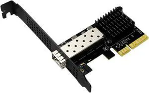 10G SFP+ Ethernet Card, PCIe Adapter with Single Port, Supports Wake on LAN and Large Frame, for Server Workstation NAS 10G SFP+ Ethernet Card, PCIe Adapter with Single Port, Supports Wake on LAN and Large Frame, for Server Workstation NAS