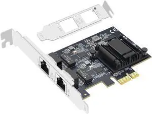 Dual-Port PCI-E X1 2.5GB Gigabit Network Card - RTL8125BG+ASM1806 chip 2500M Ethernet Adapter Dual RJ45 Ports LAN NIC Card, Support ESXi PXE Boot, Soft Routing, Network Aggregation Server Dual-Port PCI-E X1 2.5GB Gigabit Network Card - RTL8125BG+ASM1806 chip 2500M Ethernet Adapter Dual RJ45 Ports LAN NIC Card, Support ESXi PXE Boot, Soft Routing, Network Aggregation Server