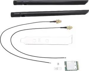 PUSOKEI WiFi 7 Wireless Card, 5.8Gbps Tri - Band M.2 PCIe Network Adapter with Dual Antennas for Wins 11 PCs, 2.4G / 5G / 6GHz PCI - E WiFi 7 Adapter Card, 320MHz & 4K QAM for PUSOKEI WiFi 7 Wireless Card, 5.8Gbps Tri - Band M.2 PCIe Network Adapter with Dual Antennas for Wins 11 PCs, 2.4G / 5G / 6GHz PCI - E WiFi 7 Adapter Card, 320MHz & 4K QAM for