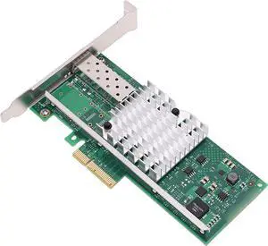 Zyyini 10GB PCI E X4 Network Card Adapter, PCIe to 10 Gigabit Ethernet Adapter Card with 82599EN Controller Single SFP + Port Support for Server Freebsd VMware ESXi Zyyini 10GB PCI E X4 Network Card Adapter, PCIe to 10 Gigabit Ethernet Adapter Card with 82599EN Controller Single SFP + Port Support for Server Freebsd VMware ESXi