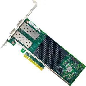 10GbE SFP+ Network Card Compatible with X710-DA2 PCIe Ethernet Card, 2 Ports SFP+ (10GBASE-SR/LR, DAC/AOC), PCIe 3.0, SR-IOV VXLAN/Geneve NVGRE, Jumbo Frames, PXE iSCSI, PCI Network Adapter 10GbE SFP+ Network Card Compatible with X710-DA2 PCIe Ethernet Card, 2 Ports SFP+ (10GBASE-SR/LR, DAC/AOC), PCIe 3.0, SR-IOV VXLAN/Geneve NVGRE, Jumbo Frames, PXE iSCSI, PCI Network Adapter