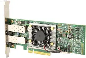 10Gb PCIE NIC Network Card, Dual SFP Port, with BCM57810 Controller, PCIe X8 Ethernet Converged Network Adapter with Cooling Fan, Fast Heat Dissipation 10Gb PCIE NIC Network Card, Dual SFP Port, with BCM57810 Controller, PCIe X8 Ethernet Converged Network Adapter with Cooling Fan, Fast Heat Dissipation