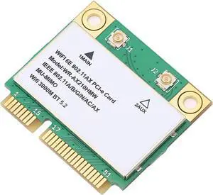 Wireless Network Card 5374M, 2400MBps to 6Ghz, Mu Mimo Multi Threading Technology, WiFi 6E 5G Three Frequency Gigabit, PCB WiFi Card, BT5.2 is Suitable for Laptop Computers Wireless Network Card 5374M, 2400MBps to 6Ghz, Mu Mimo Multi Threading Technology, WiFi 6E 5G Three Frequency Gigabit, PCB WiFi Card, BT5.2 is Suitable for Laptop Computers