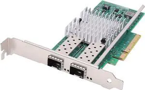 PUSOKEI 10GB PCIe X8 Fiber Optic Network Card, Dual SFP + Ports Ethernet Adapter with 82599 Chip Support for 82599 Chip,Wide Operating System Support PUSOKEI 10GB PCIe X8 Fiber Optic Network Card, Dual SFP + Ports Ethernet Adapter with 82599 Chip Support for 82599 Chip,Wide Operating System Support