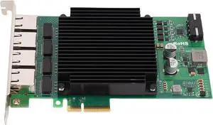 EBTOOLS 4 Port PoE PCIe Network Card, i226 Main Control Chip 2.5G Gigabit Ethernet Card with Efficient Heat Dissipation Design, for Industrial Camera Capture EBTOOLS 4 Port PoE PCIe Network Card, i226 Main Control Chip 2.5G Gigabit Ethernet Card with Efficient Heat Dissipation Design, for Industrial Camera Capture