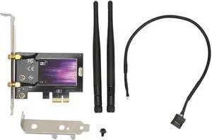 WiFi 6 PCIE Wireless Network Adapter, 3000Mbps WiFi Transfer Speed, Triple Band 6GHz 5.8GHz 2.4Ghz, WiFi 6e Adapter Card Supports for Win10 for Win11 (64 Bit) WiFi 6 PCIE Wireless Network Adapter, 3000Mbps WiFi Transfer Speed, Triple Band 6GHz 5.8GHz 2.4Ghz, WiFi 6e Adapter Card Supports for Win10 for Win11 (64 Bit)