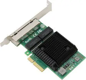 Vikye PCI Express Gigabit Ethernet Network Card 10/100/1000Mbps PCIE Network Adapter Gigabit Ethernet Card 4 Ports RJ45 for PC Vikye PCI Express Gigabit Ethernet Network Card 10/100/1000Mbps PCIE Network Adapter Gigabit Ethernet Card 4 Ports RJ45 for PC