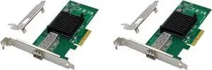 2X X520-SR1 10G + Server Fiber Optic Network Card 82599EN Chip PCIE X4 Single Optical Port Network Card 2X X520-SR1 10G + Server Fiber Optic Network Card 82599EN Chip PCIE X4 Single Optical Port Network Card