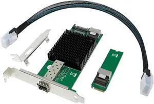 M.2 X520-DA1 10G SFP+ Network Card with JL82599EN Chip for Server Industrial Computer Fiber Optic Connection M.2 X520-DA1 10G SFP+ Network Card with JL82599EN Chip for Server Industrial Computer Fiber Optic Connection