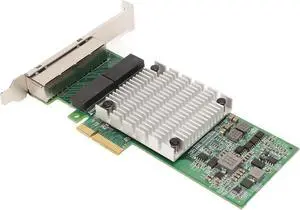 PCIEx4 WiFi Card, 4 Port RJ45 Interface, 1000 MBps Network, Thickened Gold Plated Pins, Large Heat Sink RJ45 Interface Suitable for I350 Chips PCIEx4 WiFi Card, 4 Port RJ45 Interface, 1000 MBps Network, Thickened Gold Plated Pins, Large Heat Sink RJ45 Interface Suitable for I350 Chips