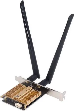 PCI e Wireless Adapter, WiFi 6E 110 Channels, 2 X 6Dbi High Gain Antennas, 2.4G 5.8G 6Ghz, PCI e WiFi BT 5.2, Ax210 Chip for Windows Suitable for BT Headset Mouse PCI e Wireless Adapter, WiFi 6E 110 Channels, 2 X 6Dbi High Gain Antennas, 2.4G 5.8G 6Ghz, PCI e WiFi BT 5.2, Ax210 Chip for Windows Suitable for BT Headset Mouse