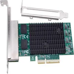 Gigabit Ethernet Adapter 2.5G PCIE Network Card 4 Port RJ45, PCI Express X4, RTL8125BG Chip for Desktop PC Gigabit Ethernet Adapter 2.5G PCIE Network Card 4 Port RJ45, PCI Express X4, RTL8125BG Chip for Desktop PC